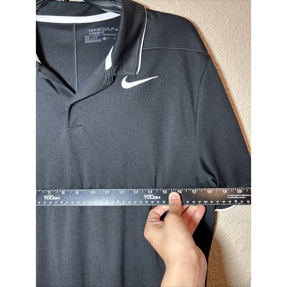 Men's Nike Dri Fit Polo Golf Size Medium In Black - Picture 4 of 5